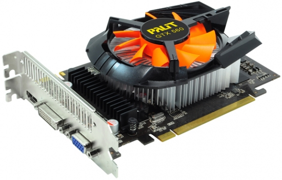 A graphics card: Palit GeForce GTX 560