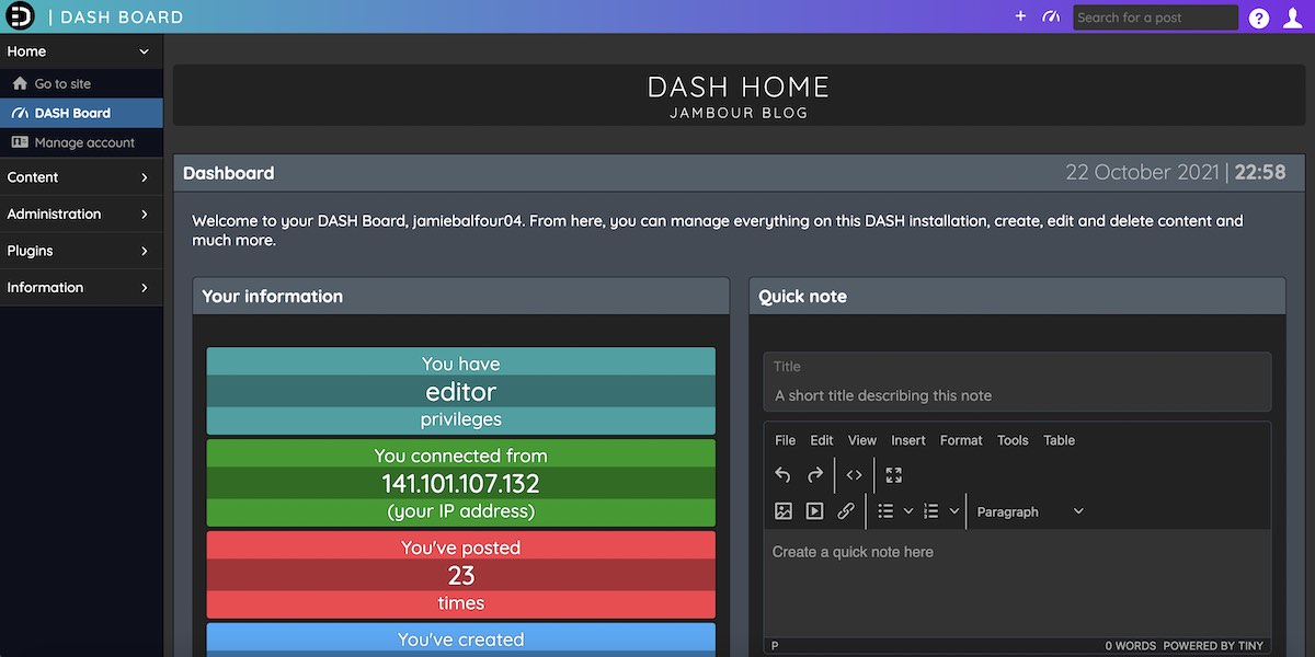 DASH UI