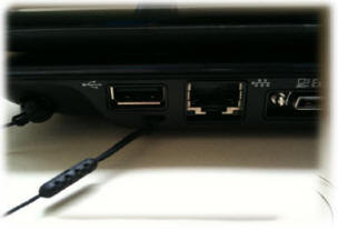 The Ethernet port and the side