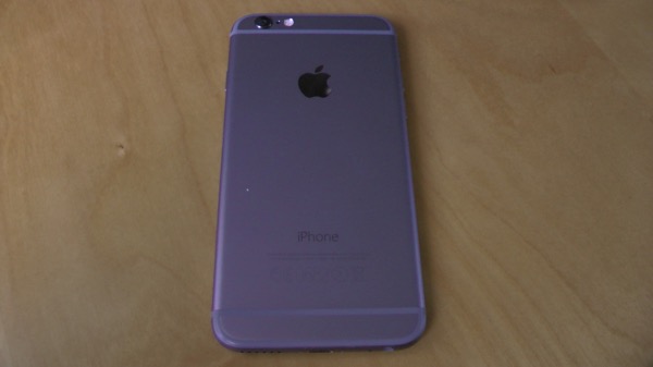 The etched out camera and the grey lines on the rear of the iPhone 6