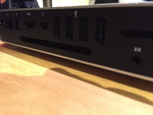 The back of the Mac mini