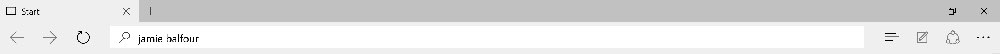 Microsoft Edge top bar